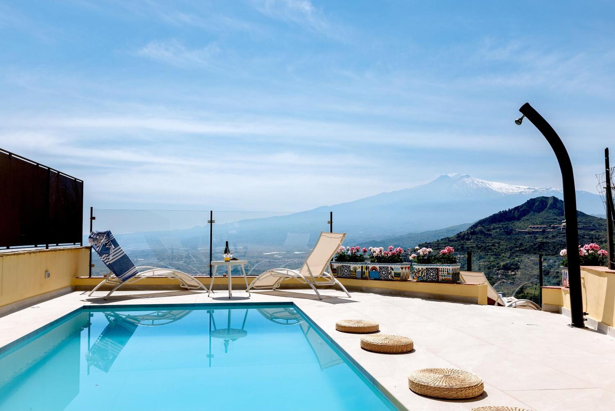 Villa Da Vinci Luxury Panoramic Apartments - Taormina Rooms Collection מראה חיצוני תמונה